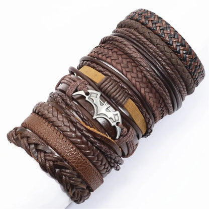 Leather Wrap Rope Bracelet