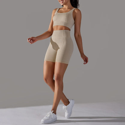 Seamless Crop Top Tracksuit