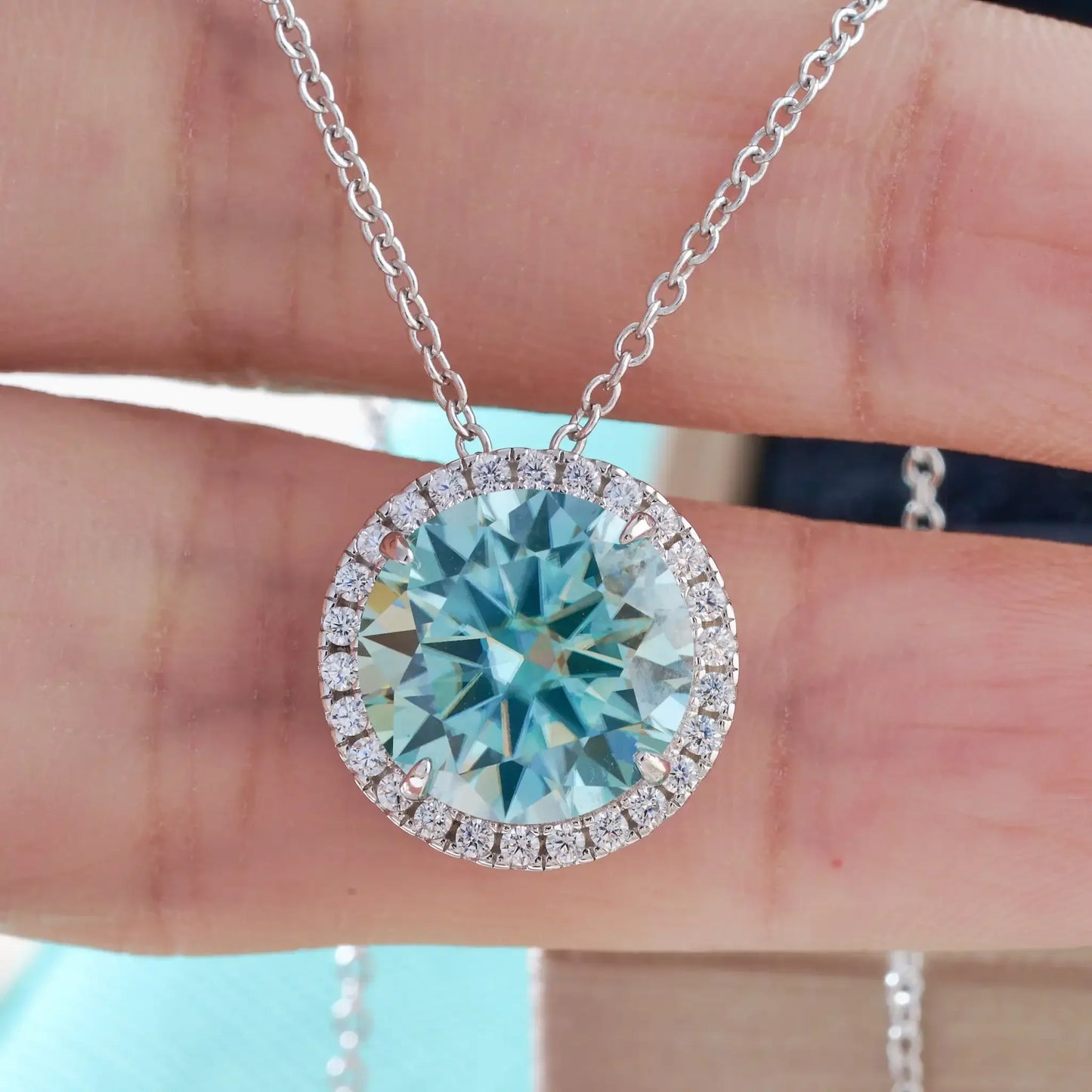 5 Carat Moissanite Necklace