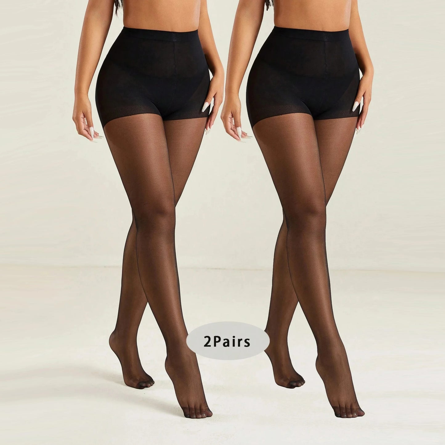 Fine Mesh Silk Pantyhose