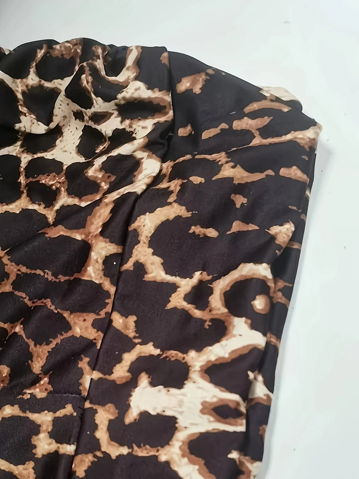 Slim Leopard Print Shorts