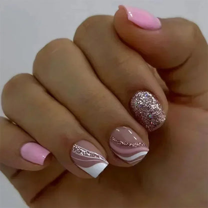 Green Leopard Press On Nails