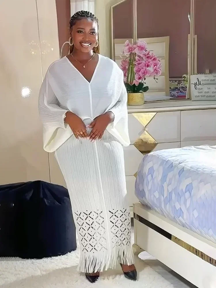 Autumn Pleated Midi Dress – Miyake Inspired