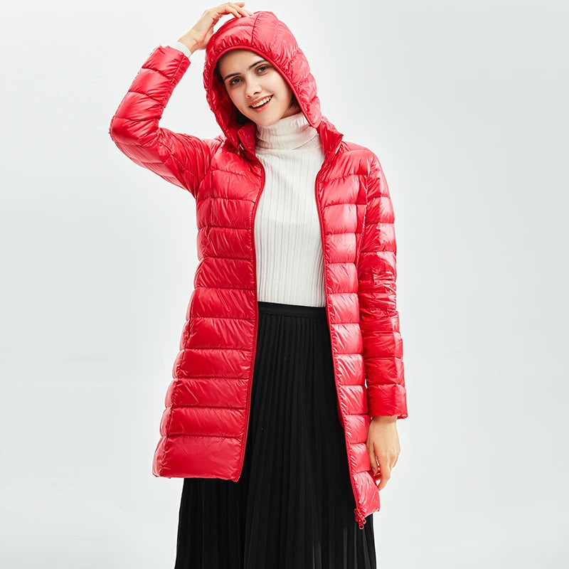 Packable Hooded Down Coat