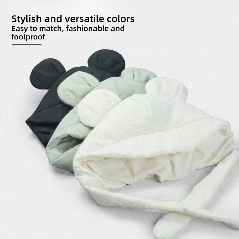 Plush Bear Ear Beanie