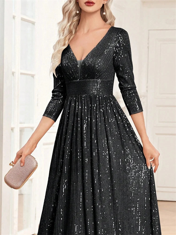 Sequin Evening Gown