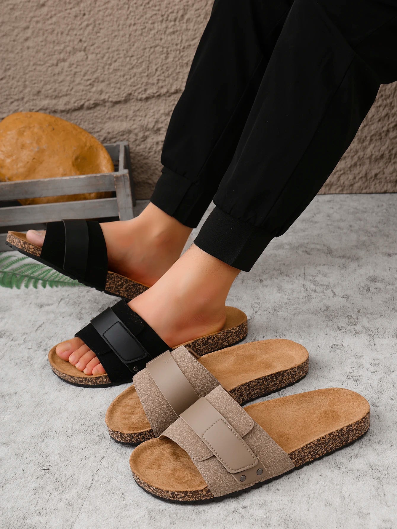 PU Slip-on Summer Slippers