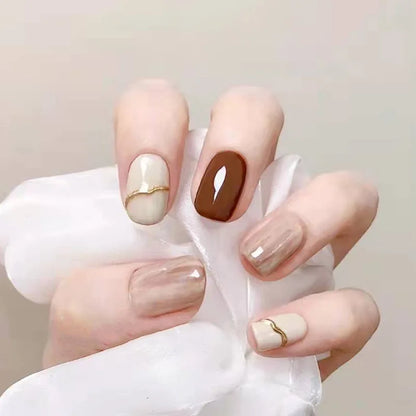 White Minimalist Press Nails