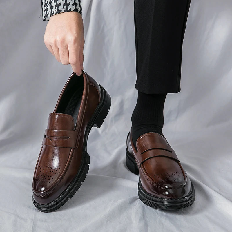 Leather Business Breathable Shoes