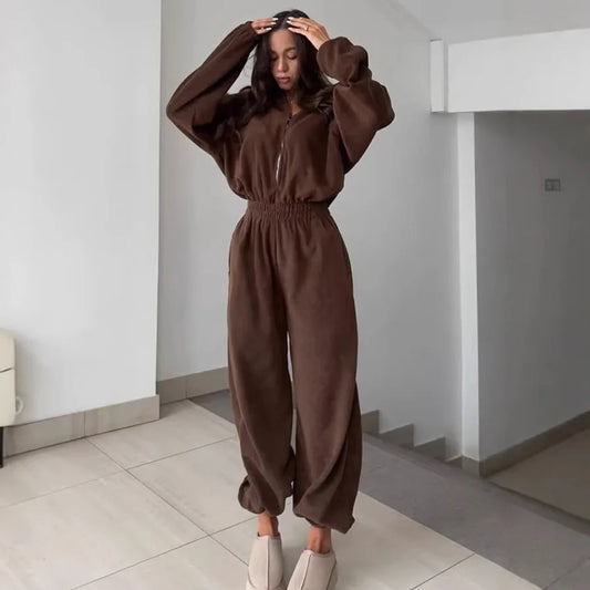 Long Sleeve Casual Jumpsuit