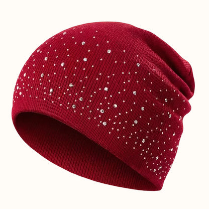 Rhinestone Studded Beanie