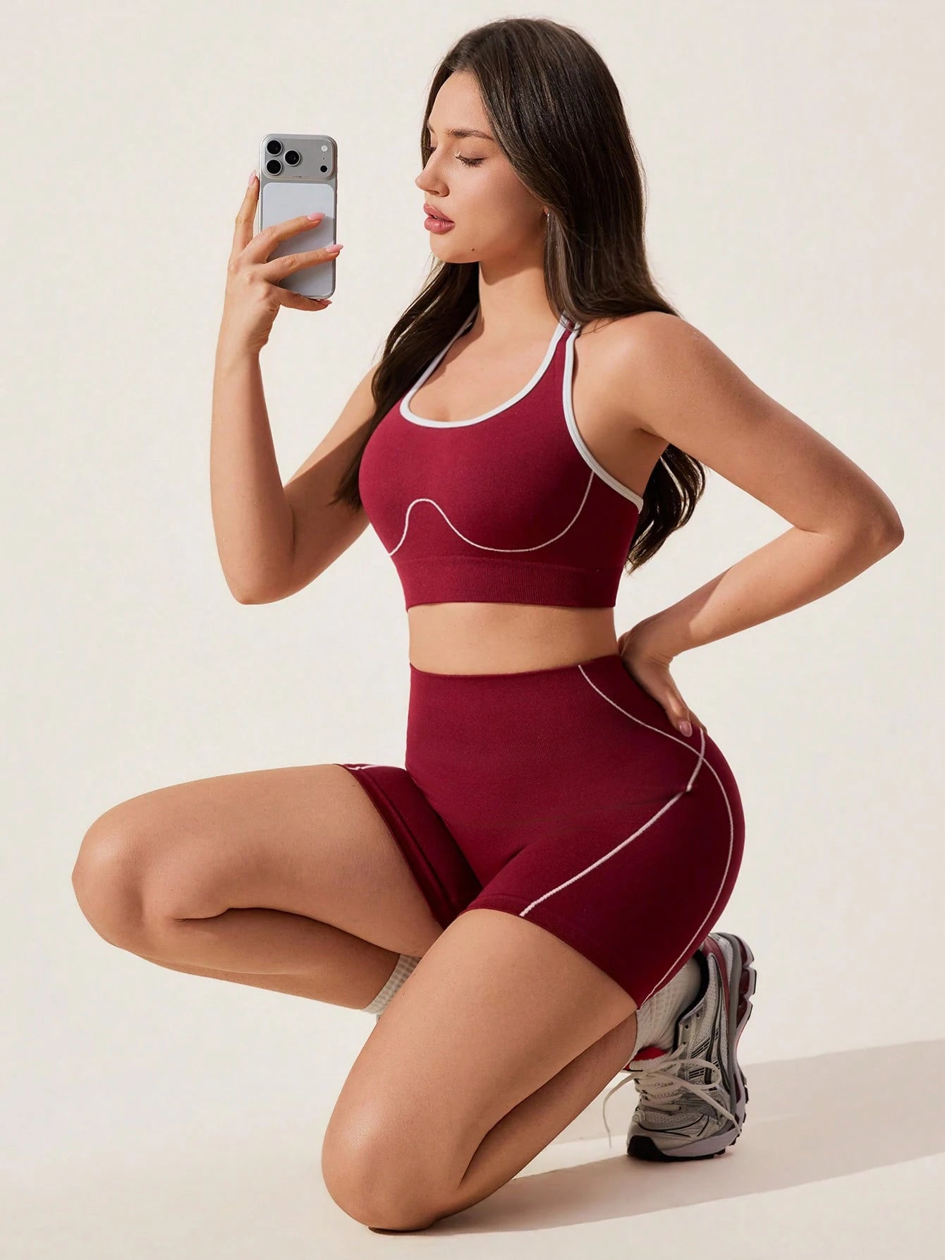 Seamless Sports Bra Shorts Set