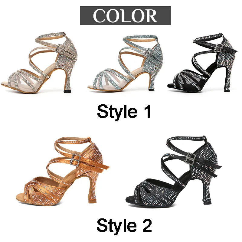 Rhinestone Latin Dance Shoes