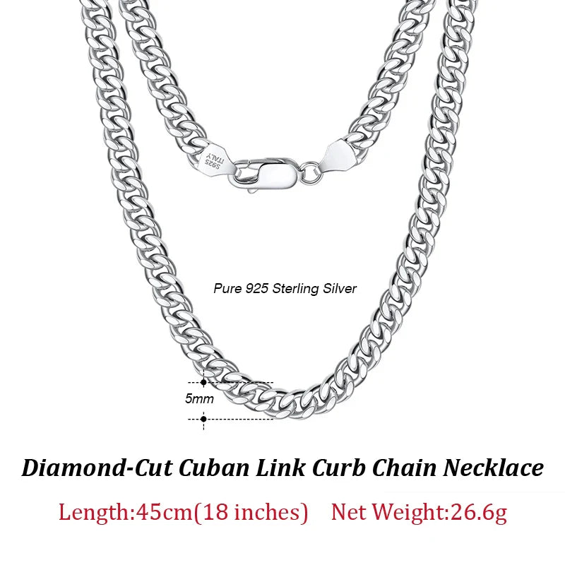 Italian Silver Cuban Bracelet