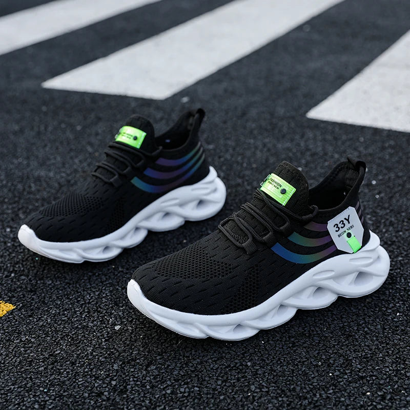 Vulcanized Mesh Jogging Sneakers