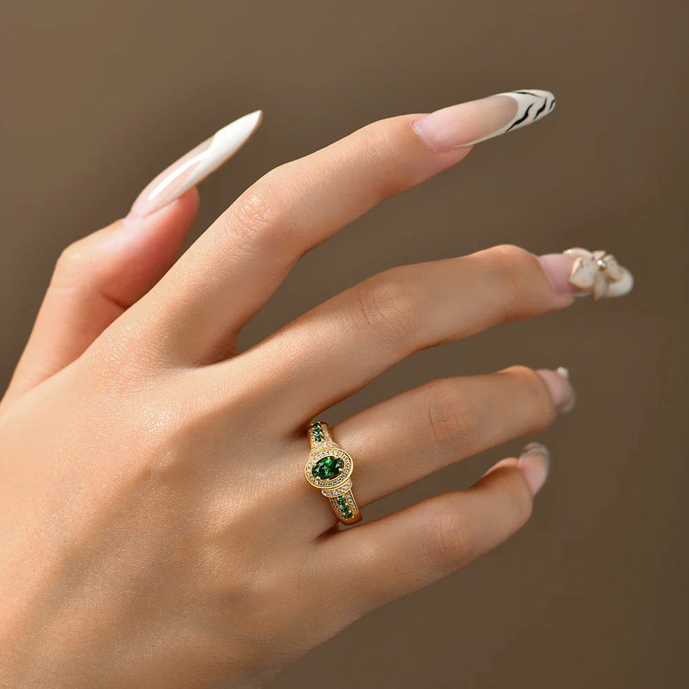 Zambian Emerald Ring