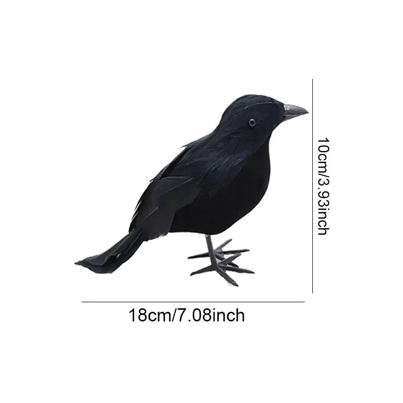 Realistic Artificial Crow Set