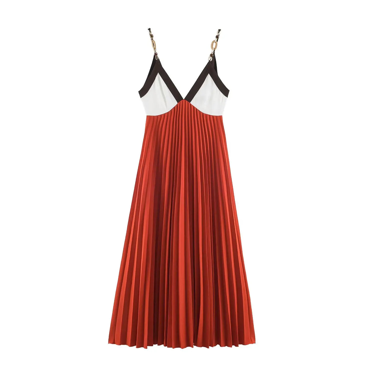 Beaded Pleated Slip Dress