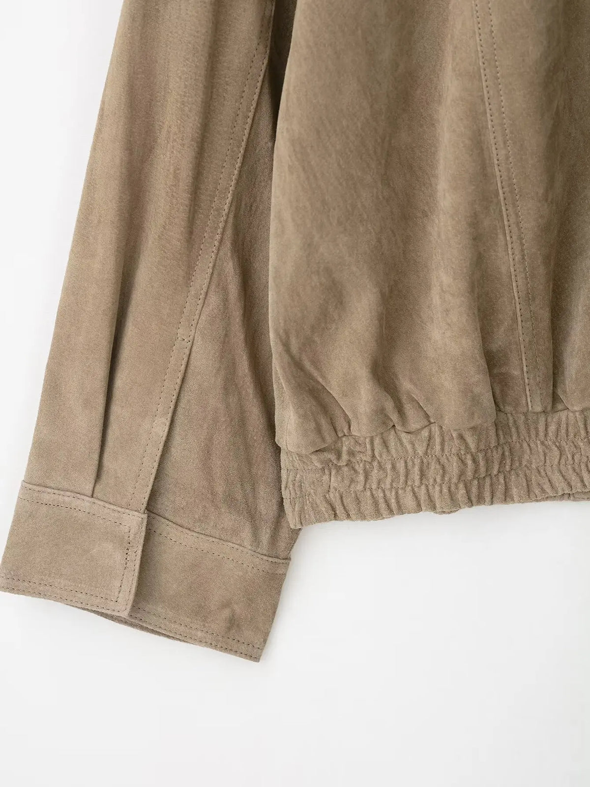 Suede Bomber Jacket