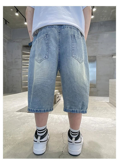 Kids Straight Denim Shorts