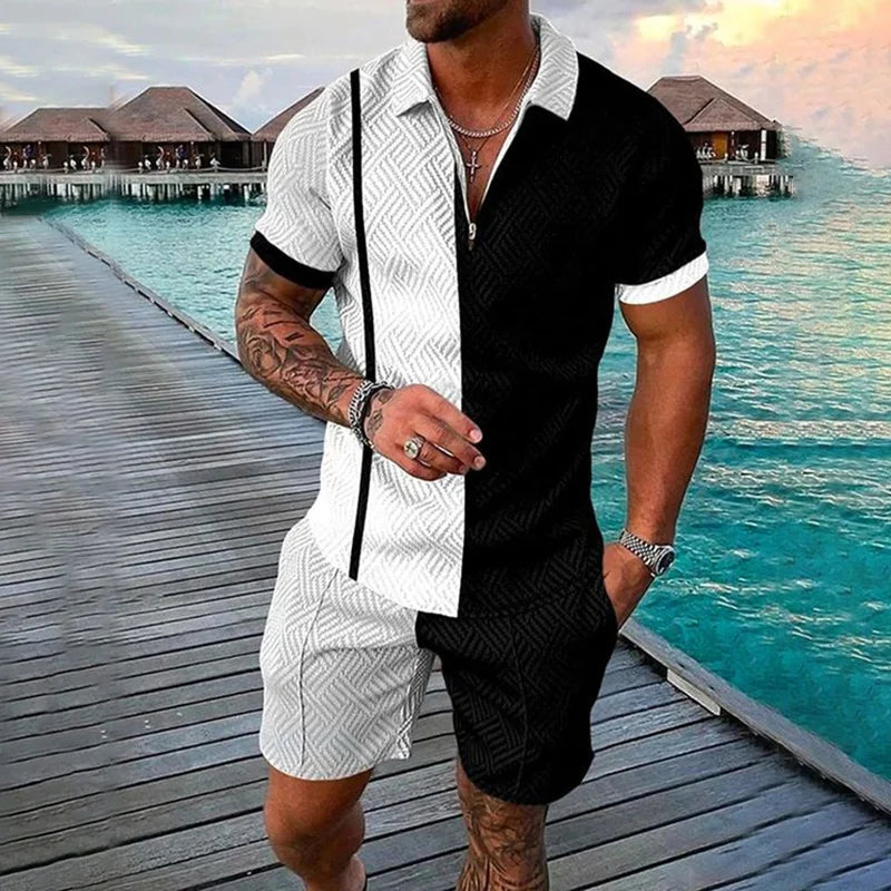 3D Print Polo Zip Tracksuit Set