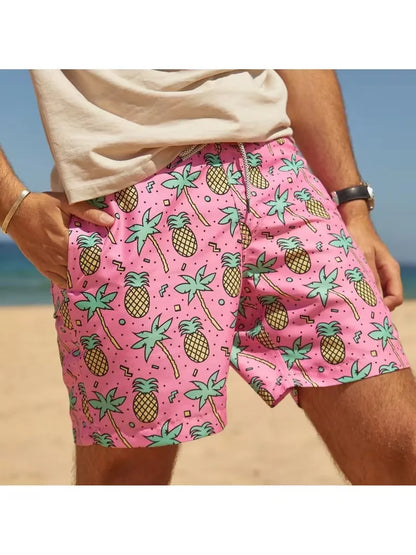 Pineapple Rainbow Print Shorts