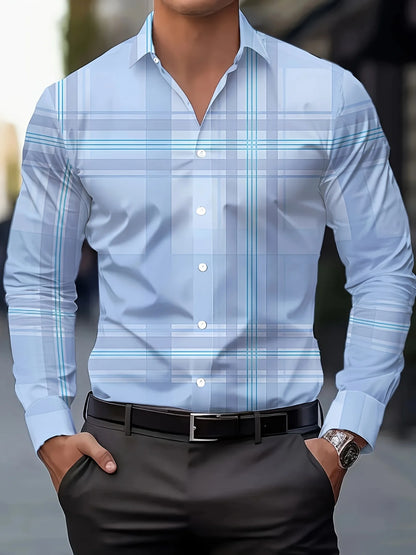 Printed Casual Stretch Shirt