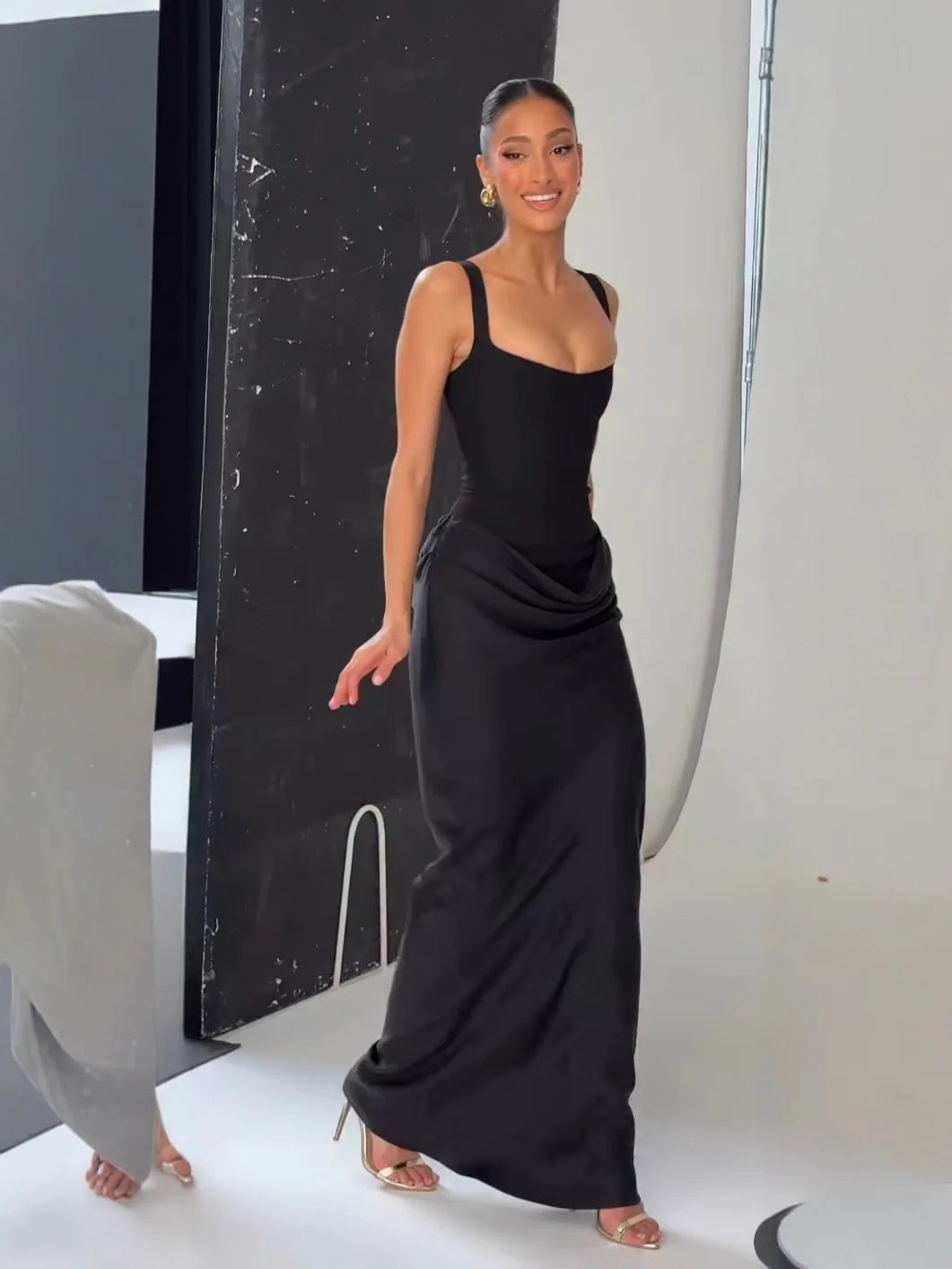 Backless Bandage Maxi Dress