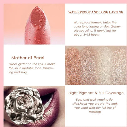 3Pcs Glitter Shimmer Lipstick Set