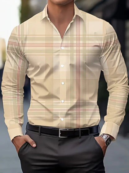 Printed Casual Stretch Shirt