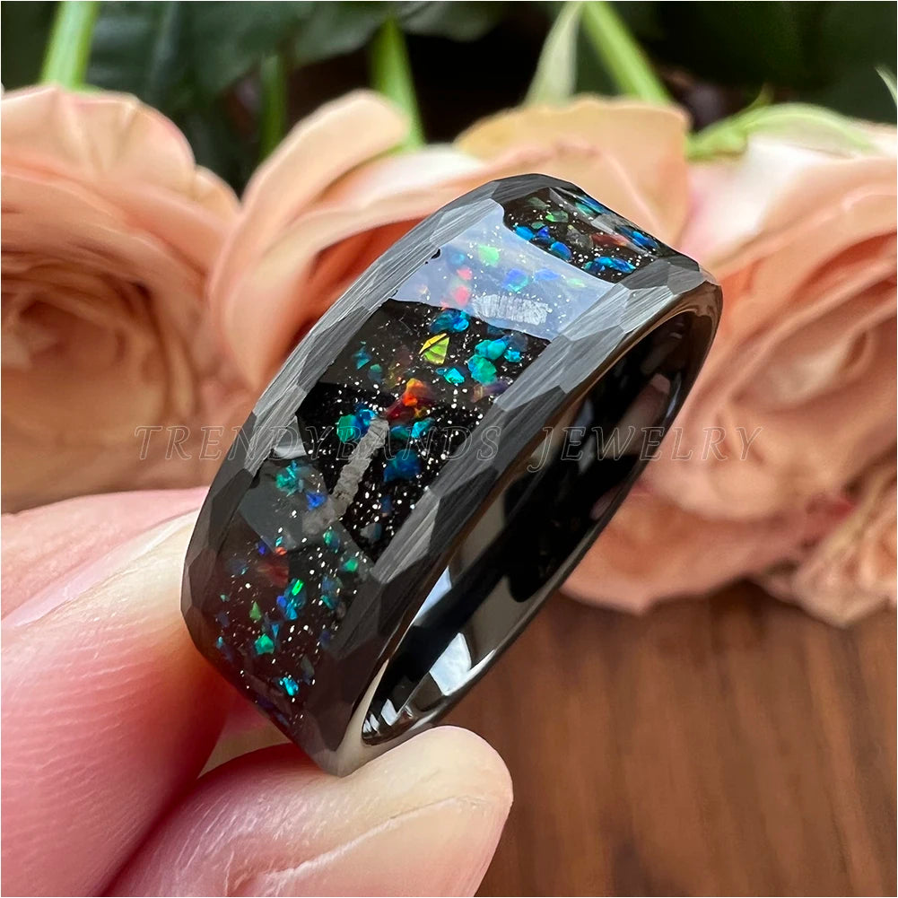 Tungsten Channel Wedding Band