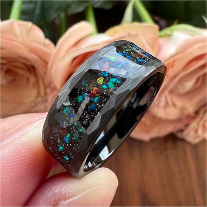 Tungsten Channel Wedding Band