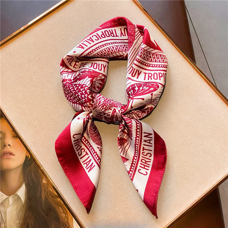 Twill Satin 90cm Square Shawl