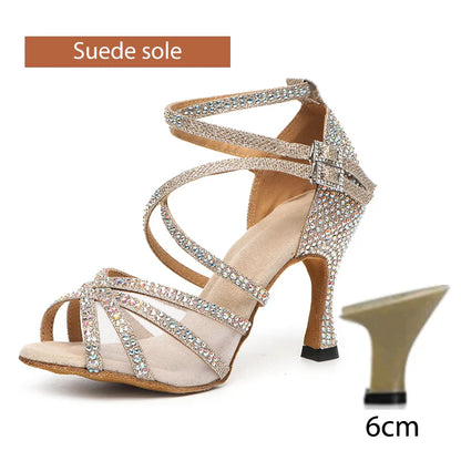 Rhinestone Latin Dance Shoes