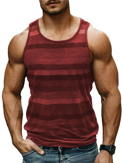 Vintage Stripe Graphic Tank Top