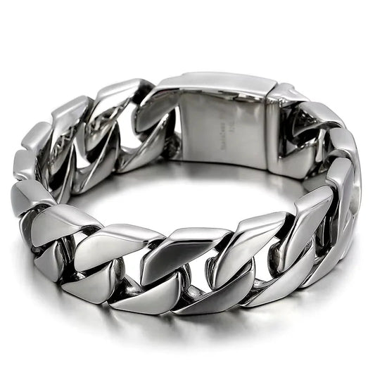 Geometric Link Chain Bracelet