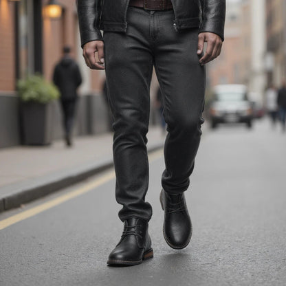 Artificial Leather Ankle Boots