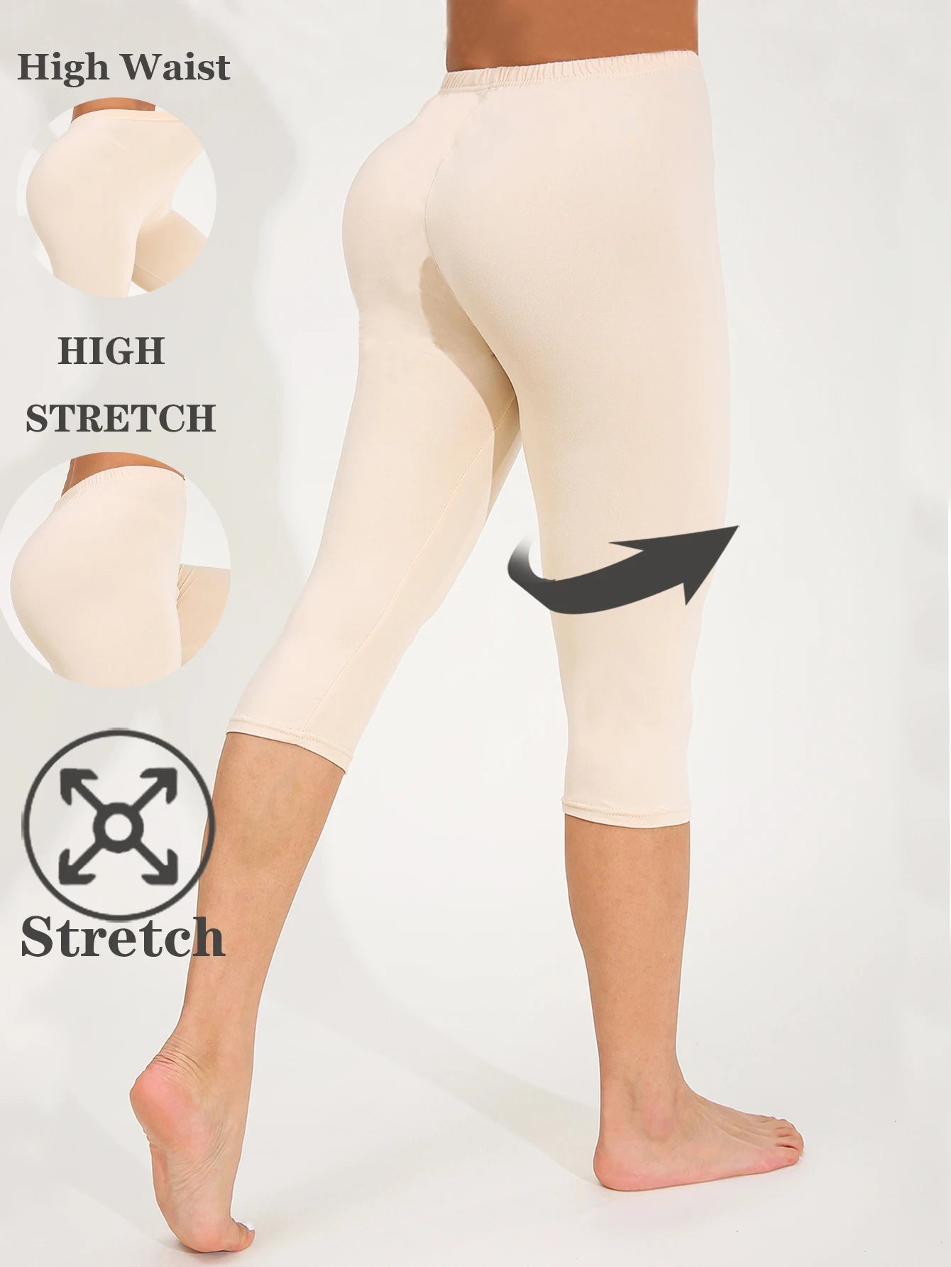 Simple Seven-Point Yoga Leggings