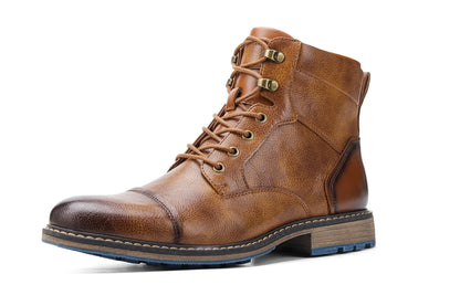 Leather Retro Spring Boots