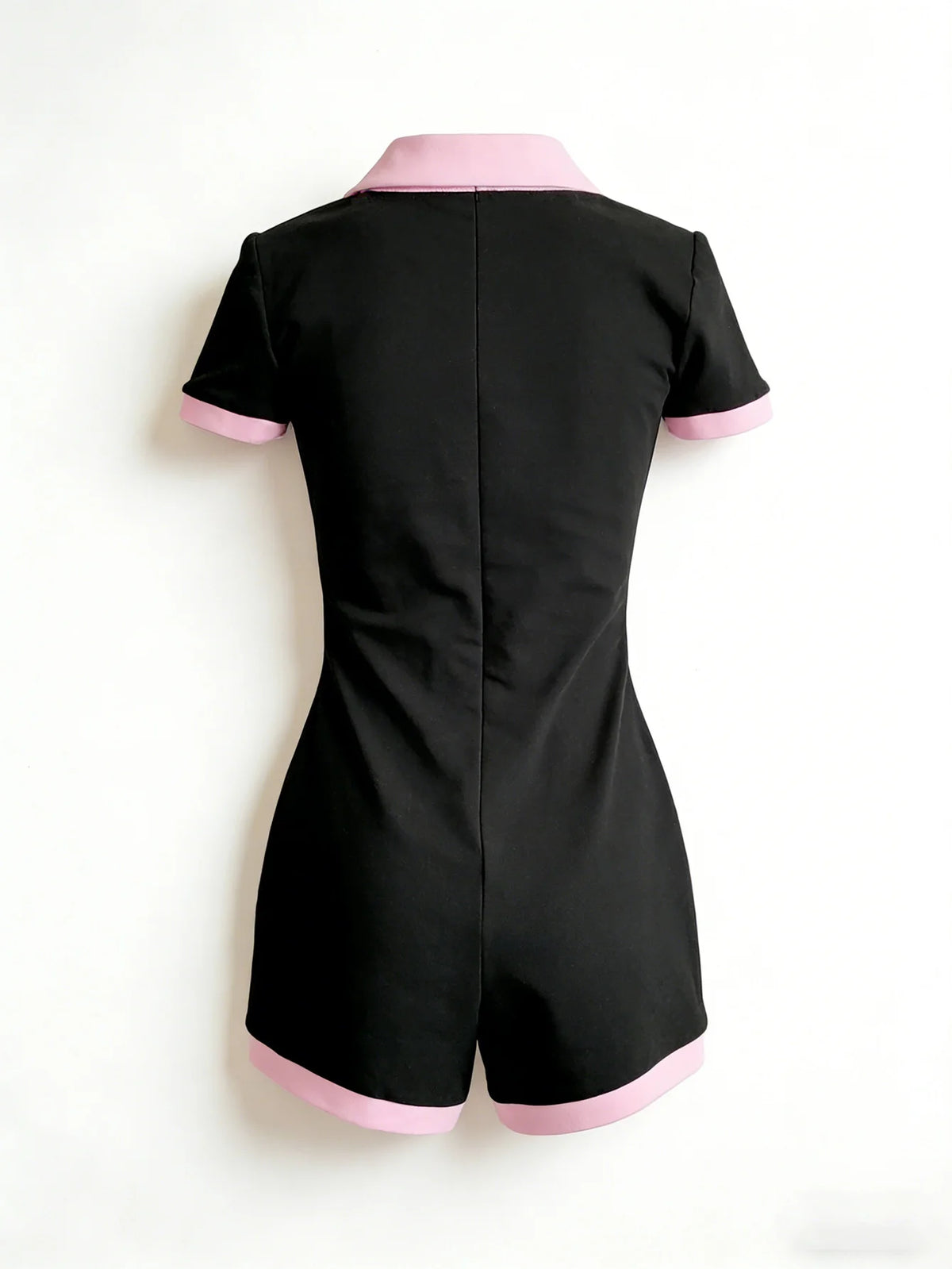 Short-Sleeve Slim Jumpsuit