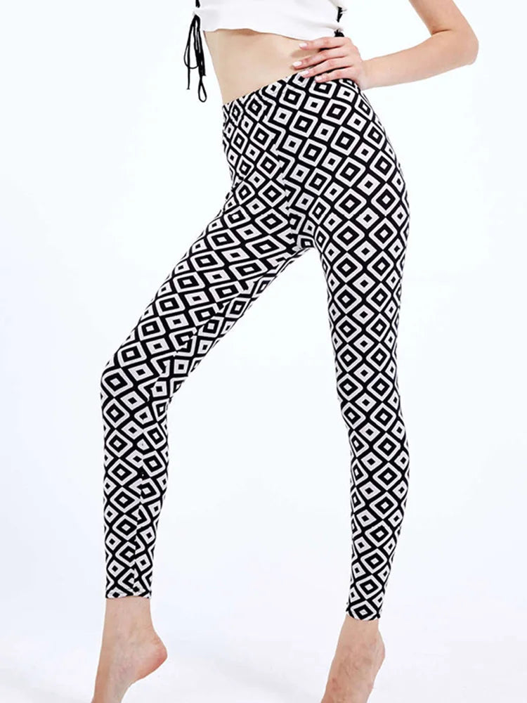 Graffiti Floral Print Leggings