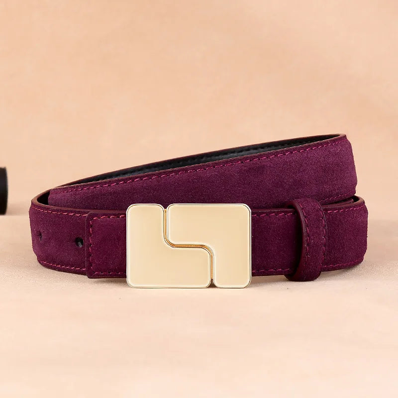 Suede Leather Belt