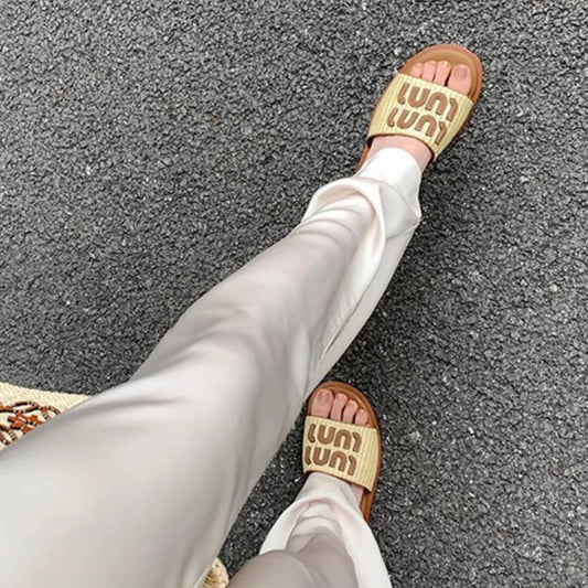 Women Graffiti Summer Slippers