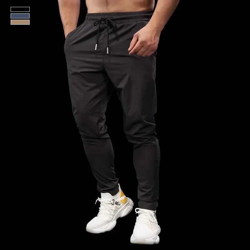 Quick-Dry Slim Cuffed Sports Trousers