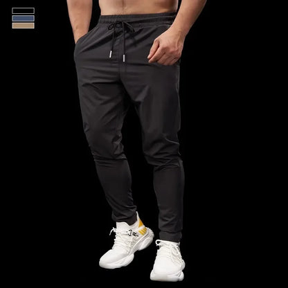 Quick-Dry Slim Cuffed Sports Trousers