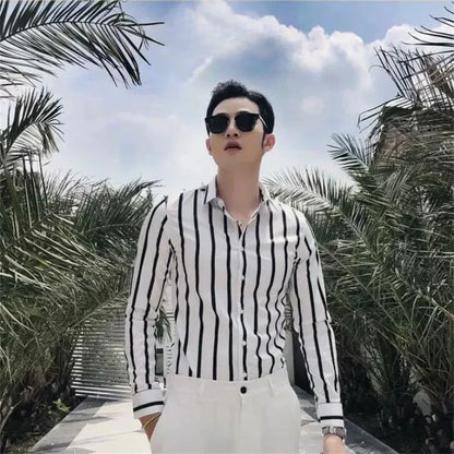 Striped Office Dress Shirt