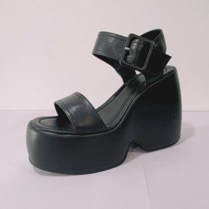 Leather Platform Sandals Women