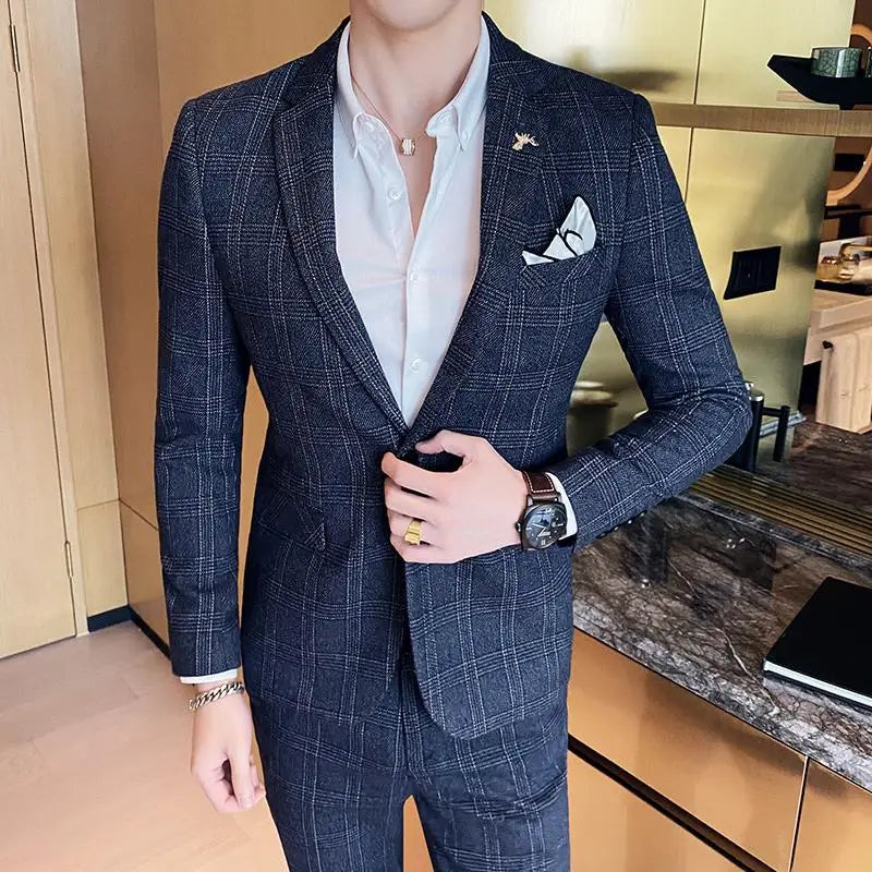 Boutique Slim-Fit Business Suit Set