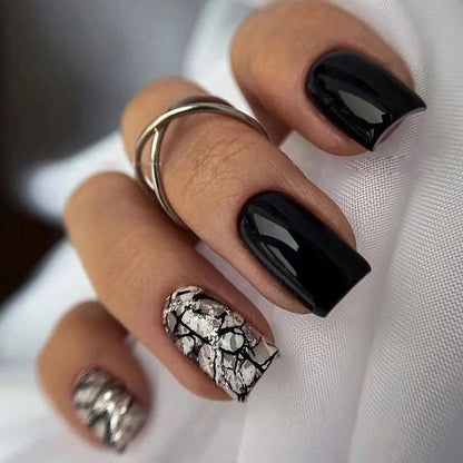 Green Leopard Press On Nails