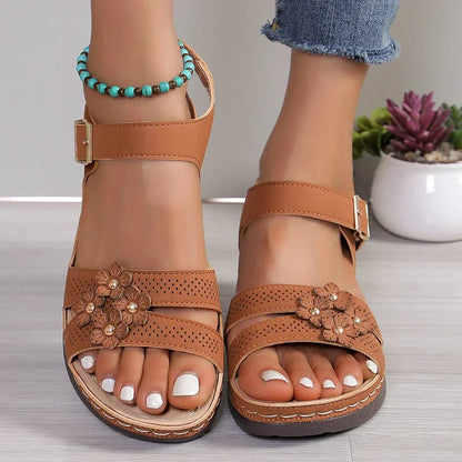 Leisure Wedge Strap Sandals